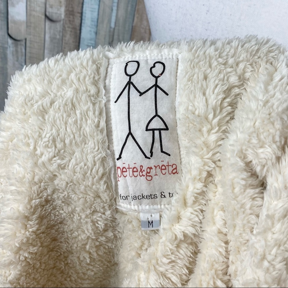 Pete Greta M Shearling Faux Fur Lined Knit Jacket - Picture 6 of 7